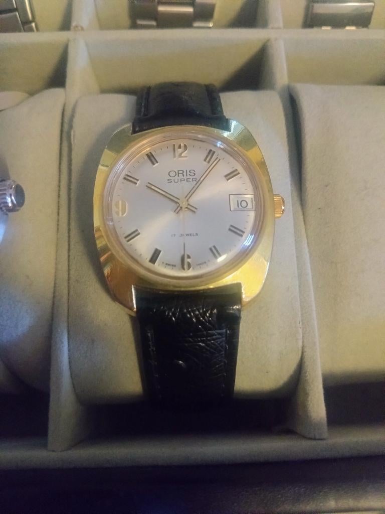 Oris Super 17 jewel horloge, Overige merken, Polshorloge, Ophalen of Verzenden, Goud