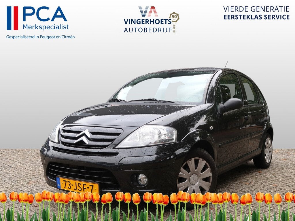 Citroën C3 1.4i-16V Automaat 5-Deurs * Km Autopas * Airco *, 1160 kg, 4 cilinders, Zwart, Origineel Nederlands