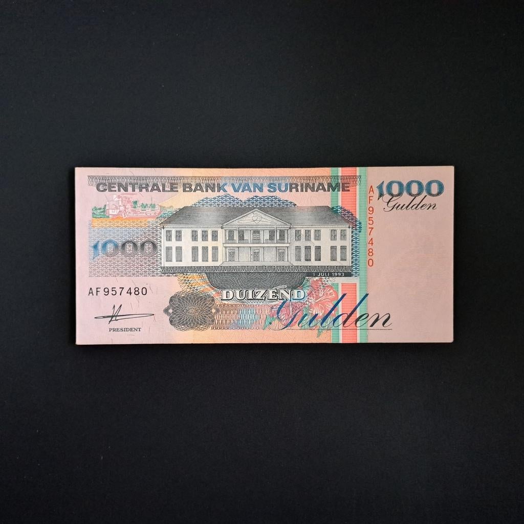 1000 gulden Suriname #065, Verzenden, Zuid-Amerika, Los biljet
