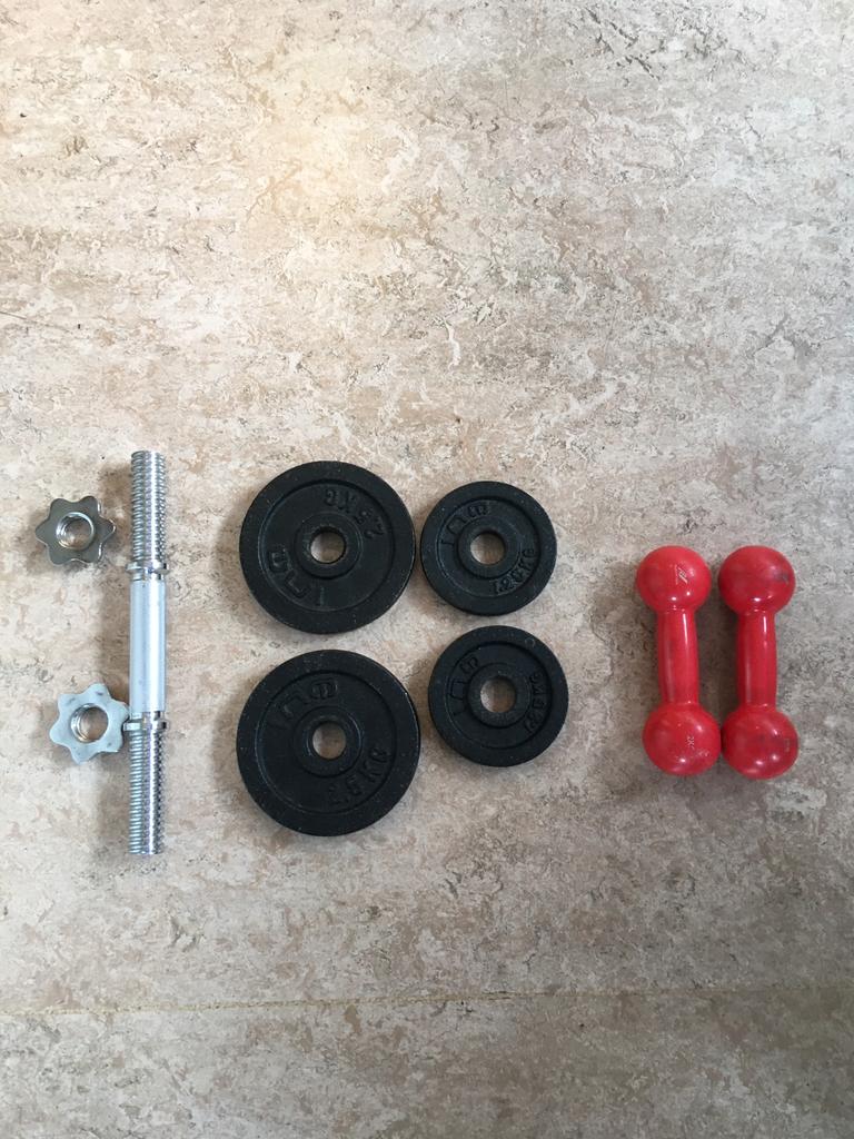 Fitnessmateriaal gewichten, Sport en Fitness, Fitnessmaterialen, Ophalen of Verzenden, Gebruikt, Dumbbell