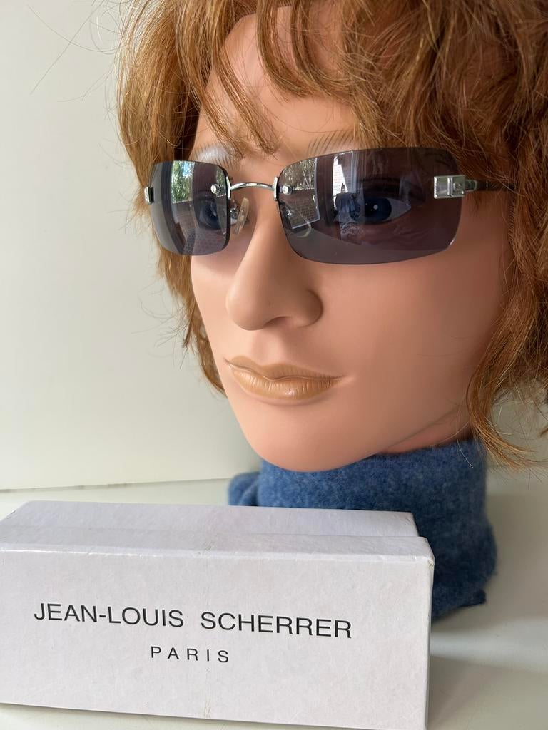 Zonnebril Jean-Louis Scherrer ( in Hilversum ), Ophalen of Verzenden, Gebruikt, Grijs, Overige merken