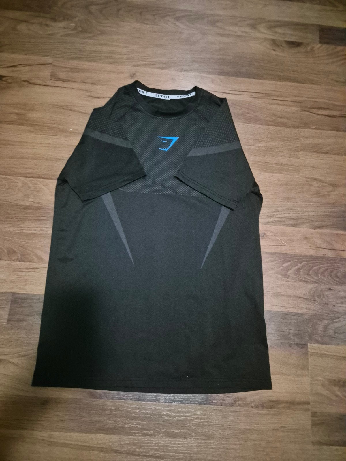 Gymshark sportshirt onyx v5 blue, Ophalen, Fitness, Maat 48/50 (M), Zo goed als nieuw