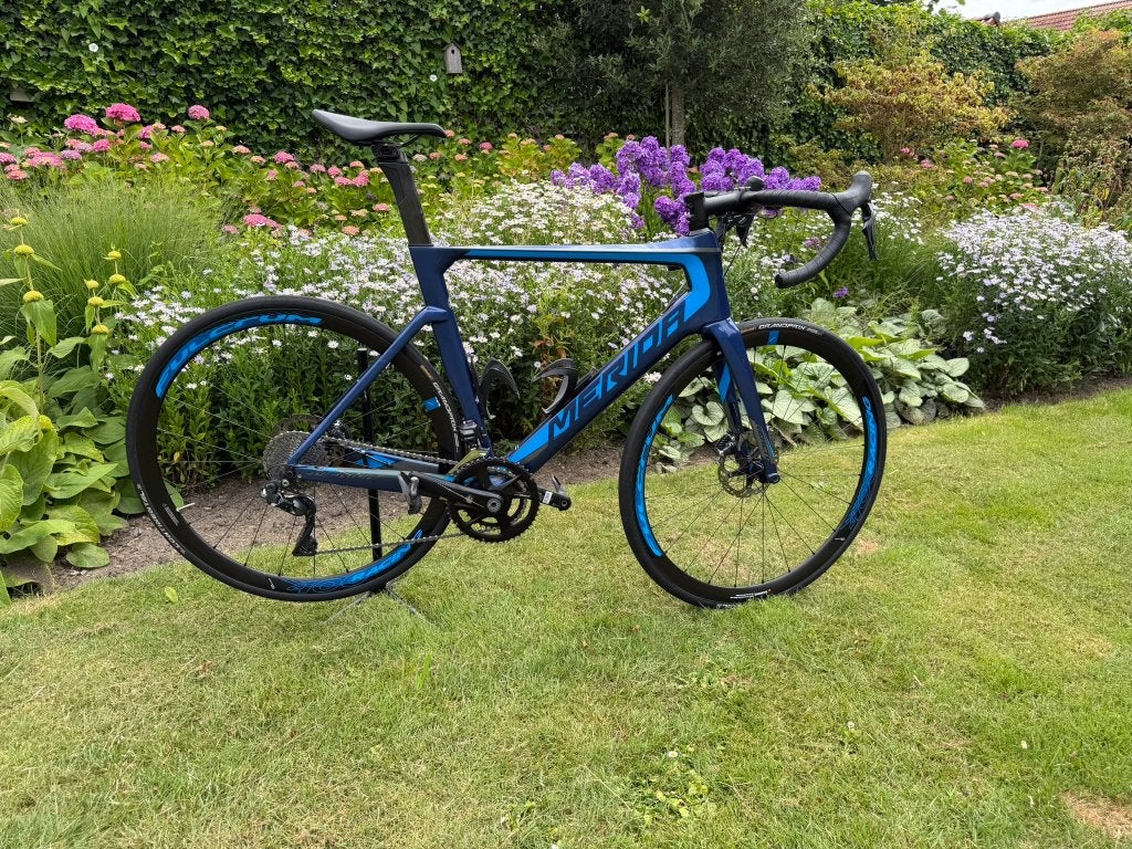 Merida Reacto Disc 7000-E , blauw, Racefiets, Gebruikt, Carbon, Heren, Meer dan 20 versnellingen