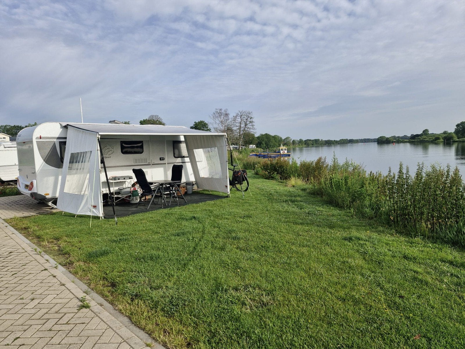 Fiamma Caravanstore XL zakluifel 410 Royal Grey, Ophalen, Zo goed als nieuw, PVC, Fiamma