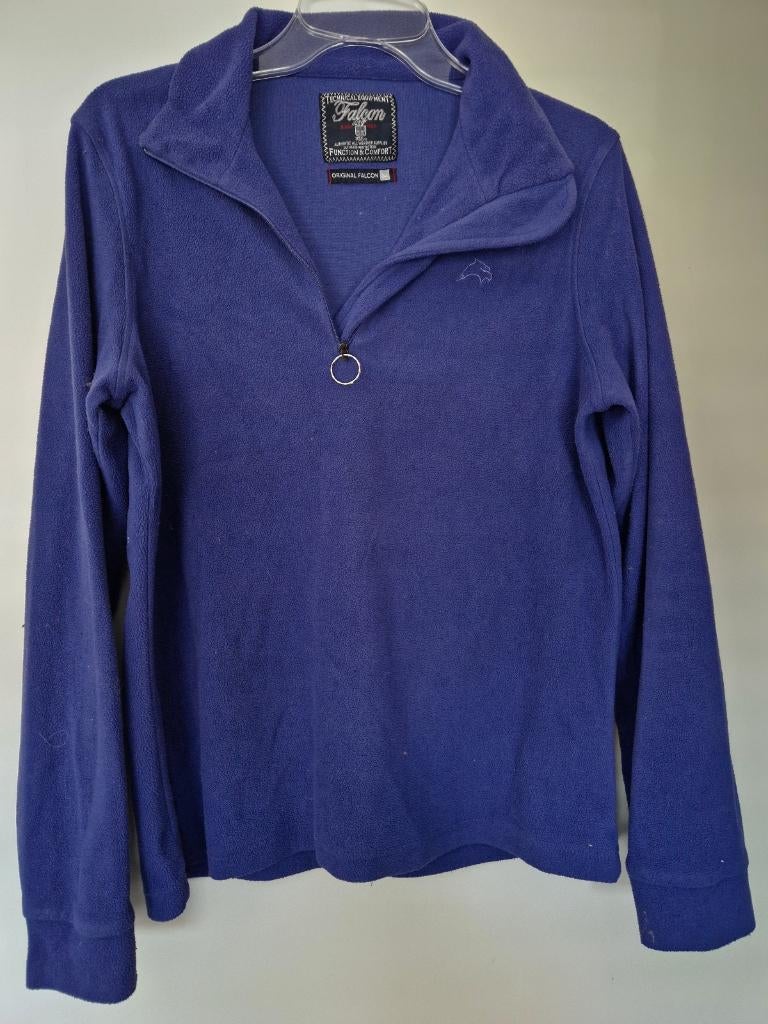 Falcon fleecetrui,  maat M,  zeer goede staat!, Maat 38/40 (M), Blauw, Falcon, Ophalen of Verzenden