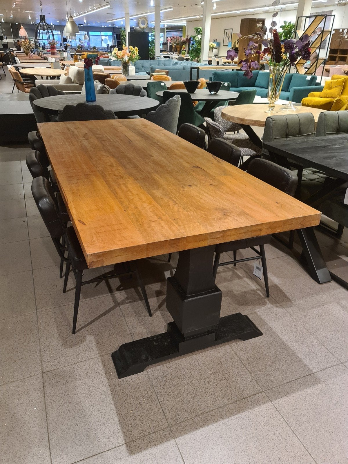 Nieuwe landelijke eettafel 240x100cm klooster model €595, Ophalen, Hout, ., Nieuw