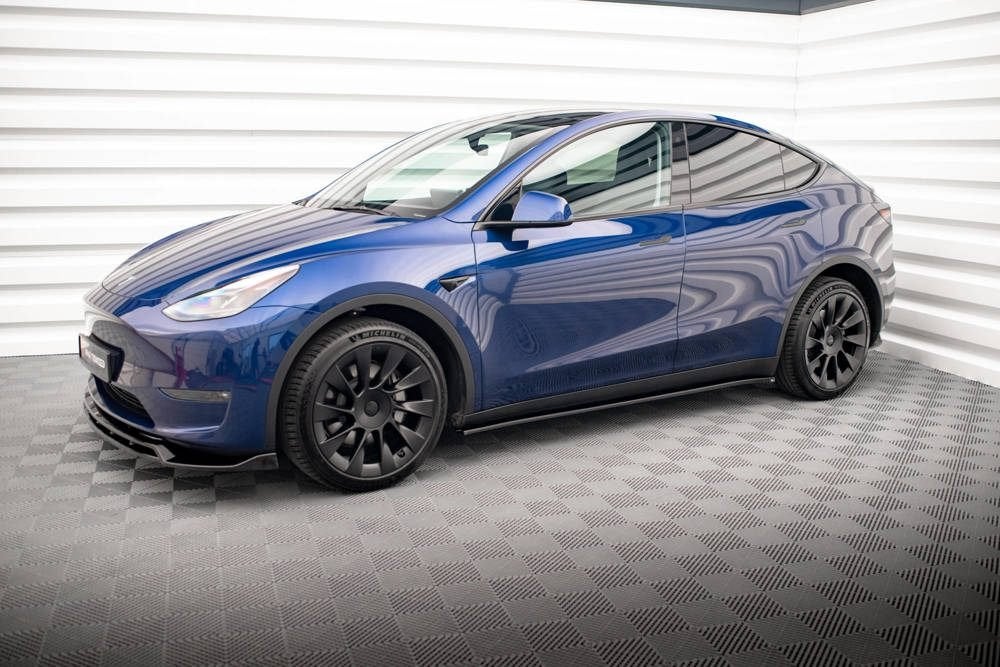 Voorlip sideskirt achterlip diffuser - Tesla Model Y 20-25, Ophalen of Verzenden
