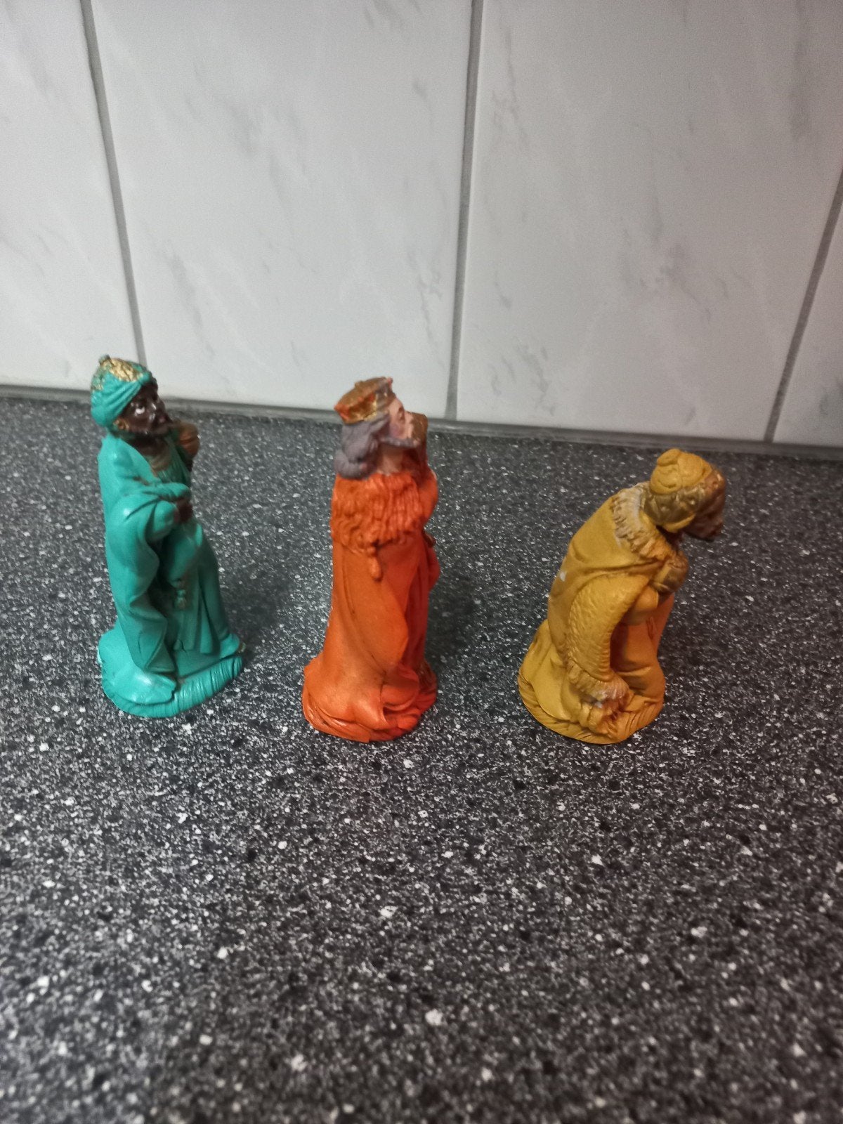 Vintage kerstgroep figuren Italy 3 wijzen, Diversen, Onbekend, Ophalen of Verzenden, Zo goed als nieuw, Onbekend