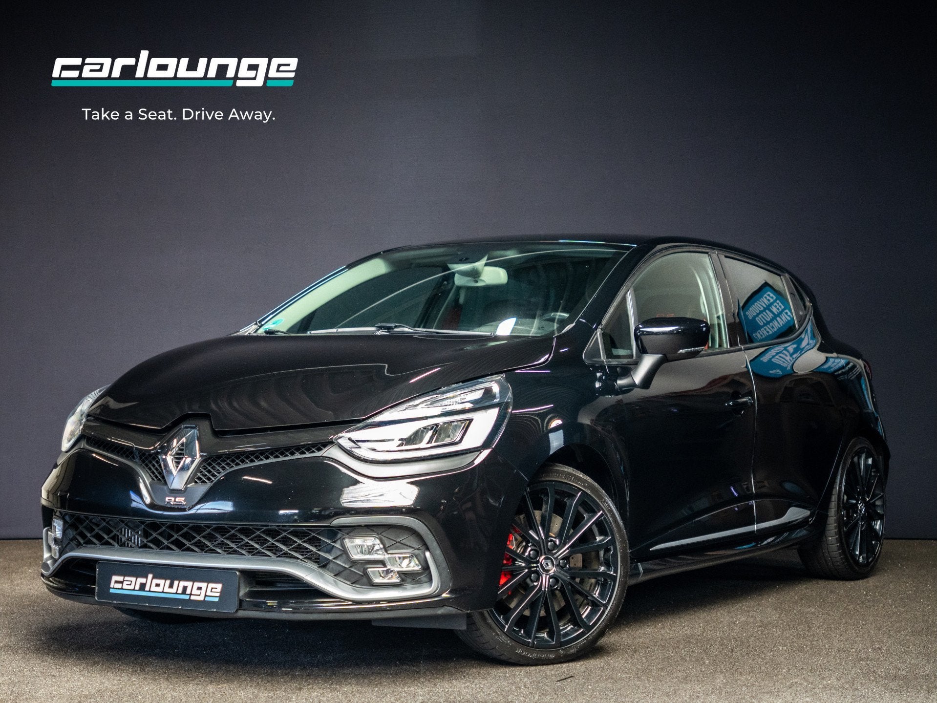 Renault Clio 1.6 Turbo R.S. Cup onderstel | Stoelverwarming, Auto's, Gebruikt, 4 cilinders, Zwart, Leder