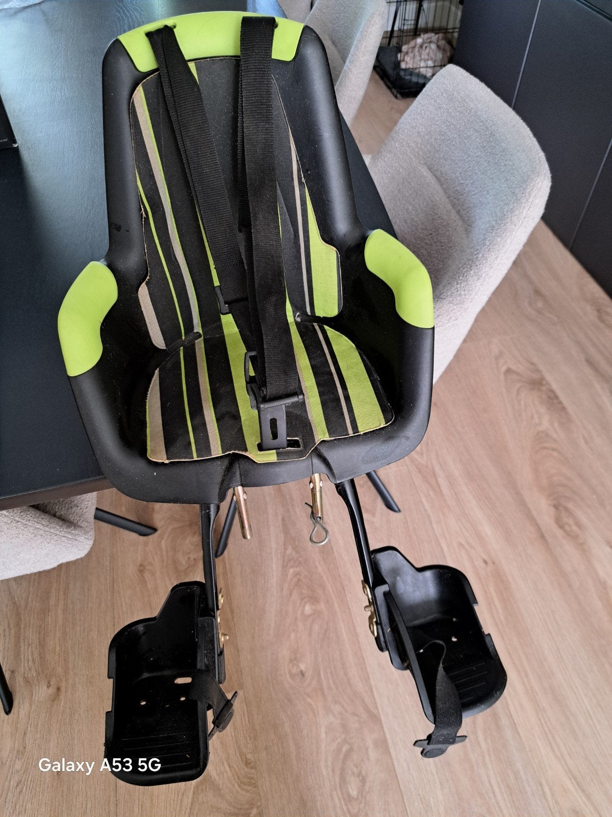 Bobike Fietsstoeltje voorop met windscherm (max. 15 kg), Ophalen, 0 t/m 18 kg, Voorzitje, Gebruikt