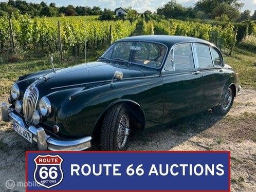 Jaguar MK2 | 1967 | Route 66 Auctions, Auto's, Oldtimers, Overige carrosserieën, Zwart, Bedrijf, Handgeschakeld