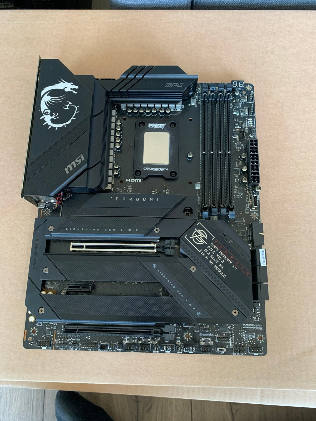 MSI MPG Z790 Carbon WiFi Moederbord met Intel i7-14700K, Computers en Software, Moederborden, Ophalen, Zo goed als nieuw, Intel