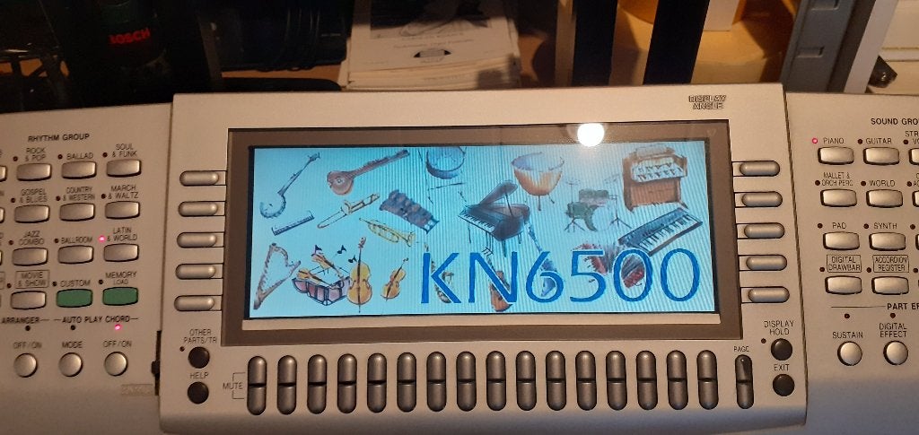 TECHNICS sx KN6500+standaard+ned.handleiding+bank+3xdiskette, Muziek en Instrumenten, Ophalen, 61 toetsen, Zo goed als nieuw, Aanslaggevoelig