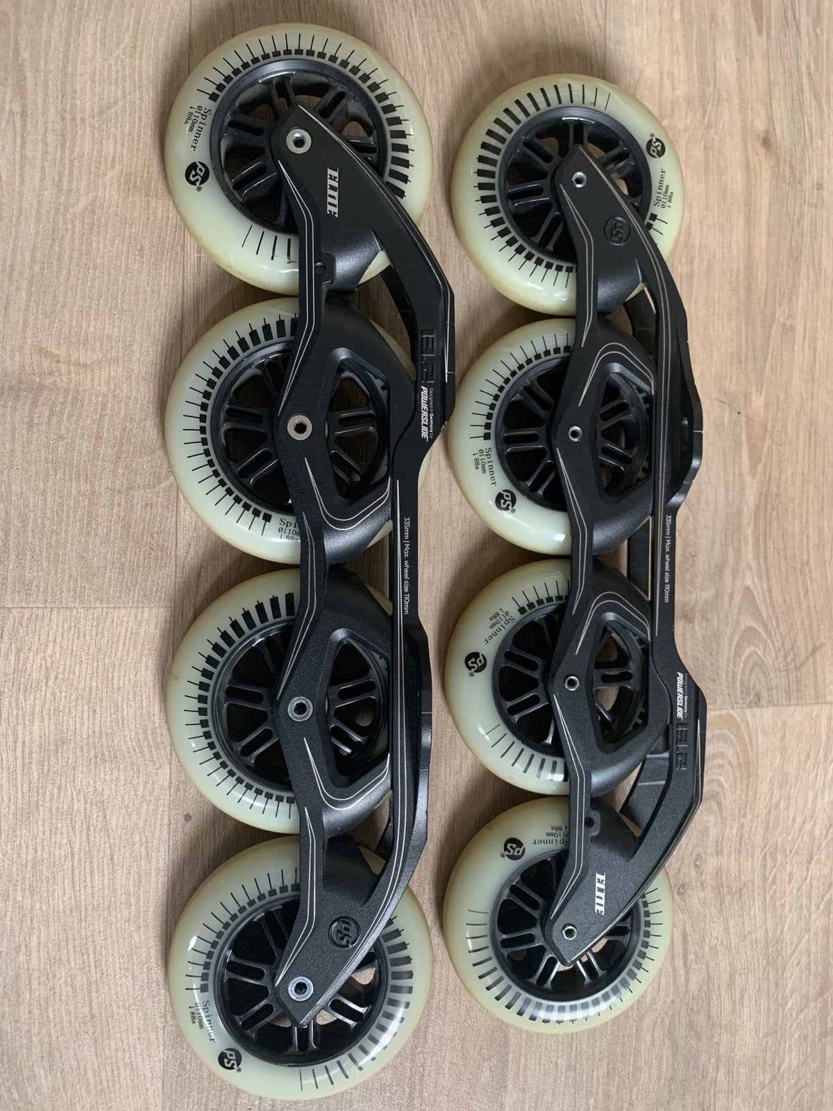 Powerslide elite frame, 4x110mm wielen, Sport en Fitness, Skeelers, Ophalen of Verzenden, Zo goed als nieuw, Powerslide