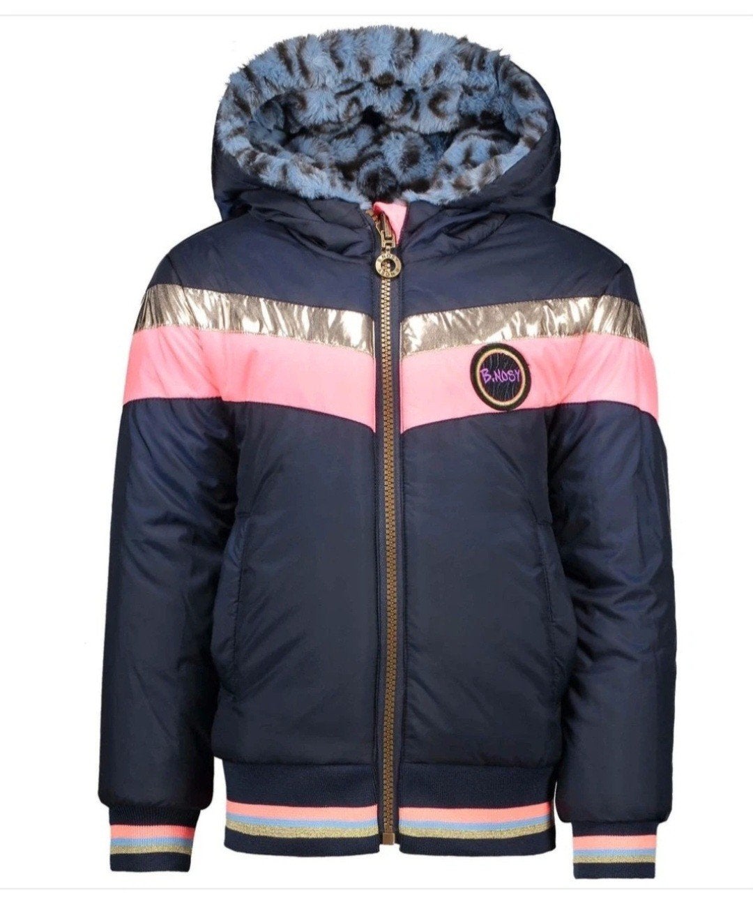 B.nosy dubbelzijdige reversible winterjas winter jas met col, Kinderen en Baby's, B.Nosy, Nieuw, Jas, Verzenden