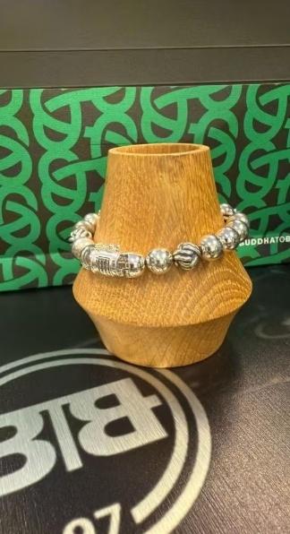 BUDDHA TO BUDDHA ARMBAND TYPE 188 SPIRIT BEAD SILVER €549,00, Ophalen of Verzenden, Nieuw, Zilver, Zilver