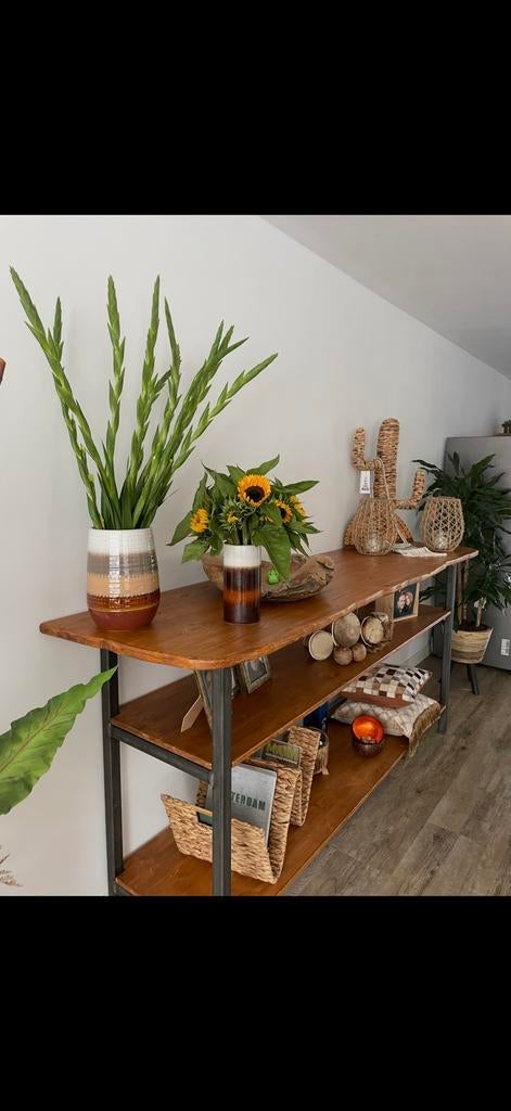 Houten dressoir kast, Ophalen, 200 cm of meer, Zo goed als nieuw, Eikenhout