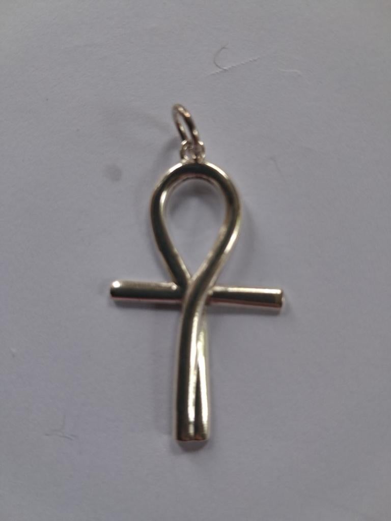 Zilveren Ankh Hanger - 4 x 2 cm, Verzenden