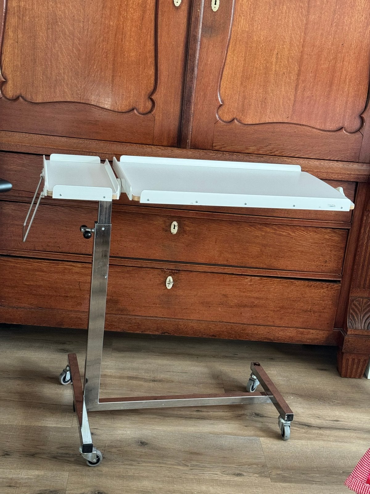 Bedtafel incl zijtafeltje, Diversen, Verpleegmiddelen, Ophalen, Zo goed als nieuw