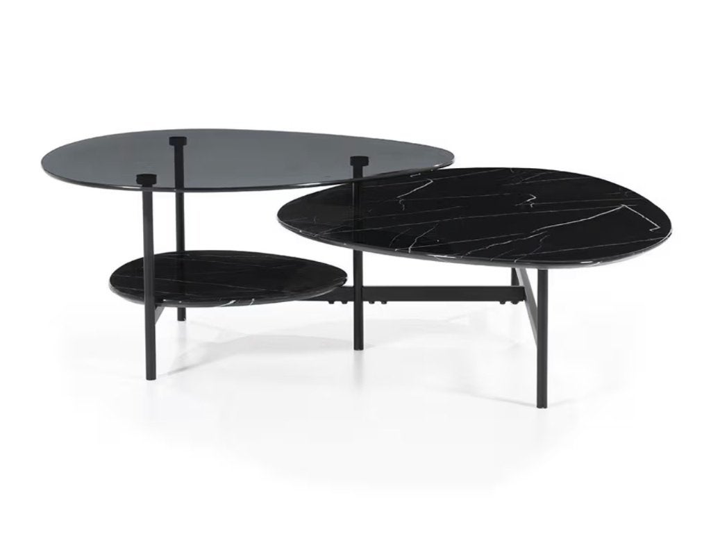 Salontafel, Ophalen, Glas, Zo goed als nieuw, Overige vormen