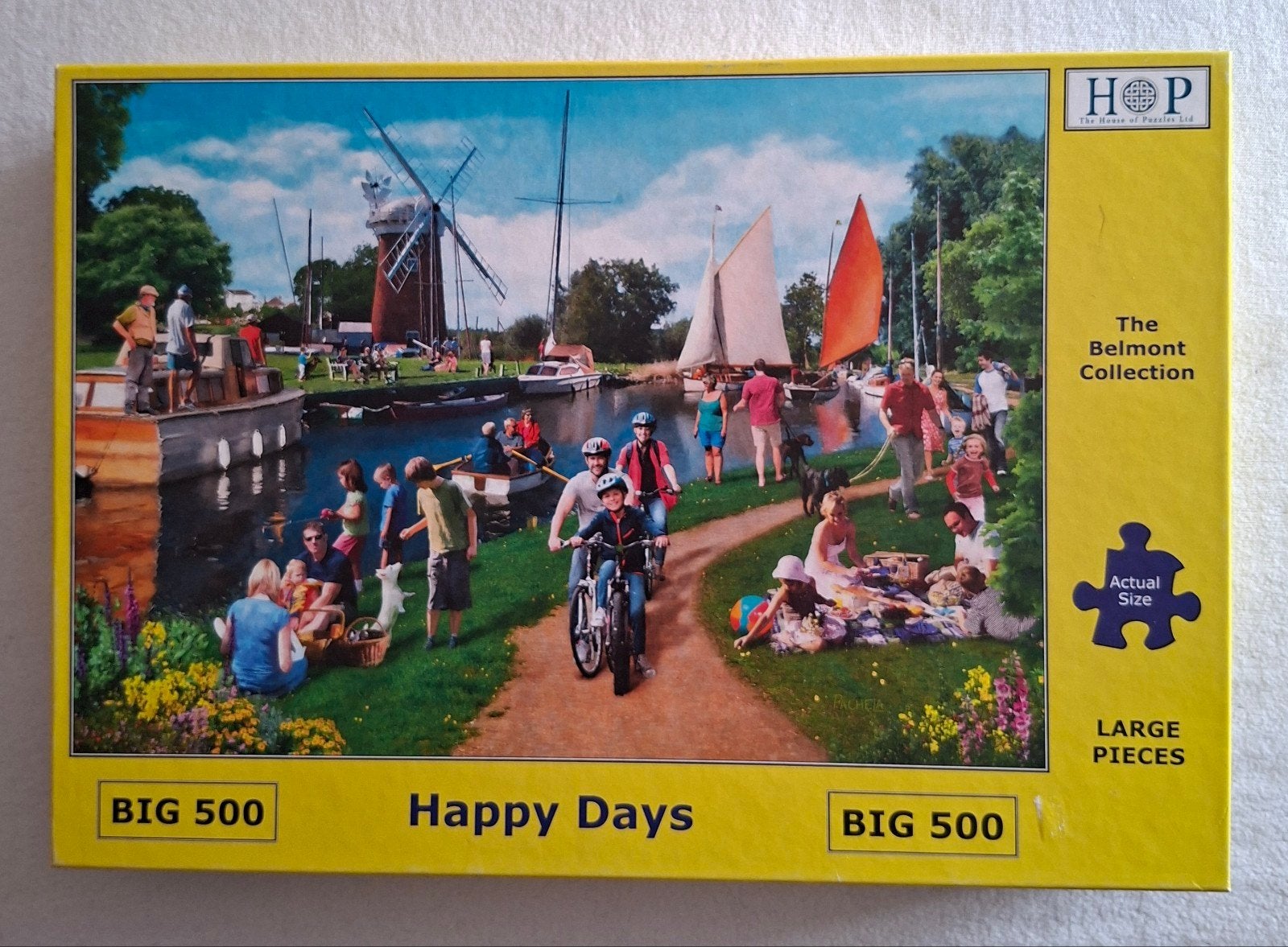 legpuzzel HOP - 500 GROTE stukjes, Ophalen of Verzenden, 500 t/m 1500 stukjes, Zo goed als nieuw, Legpuzzel