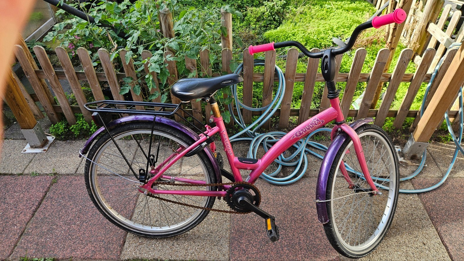 Batavus 24 inch kinderfiets met nieuwe onderdelen en slot, Fietsen en Brommers, Ophalen, Gebruikt, 24 inch, Batavus