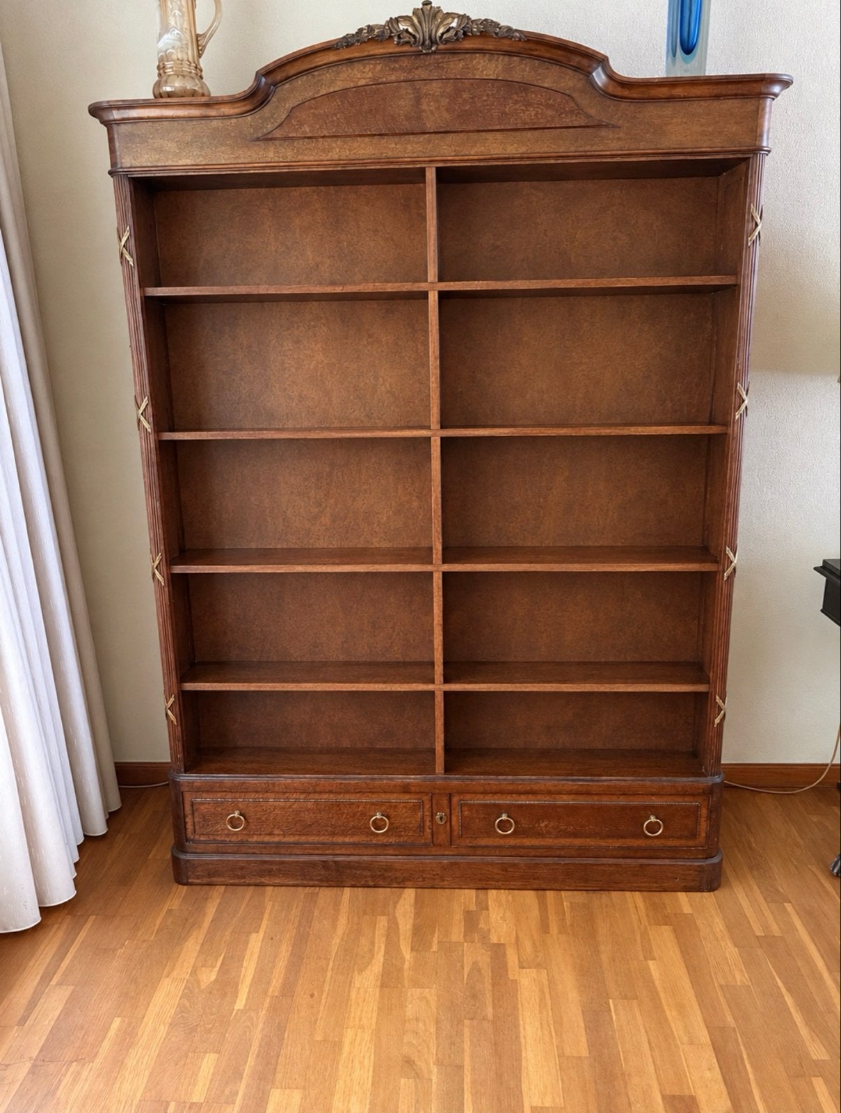 Antieke Engelse Boekenkast, Hout, Eind 19e Eeuw, Huis en Inrichting, Ophalen, Gebruikt, 100 tot 150 cm, 200 cm of meer