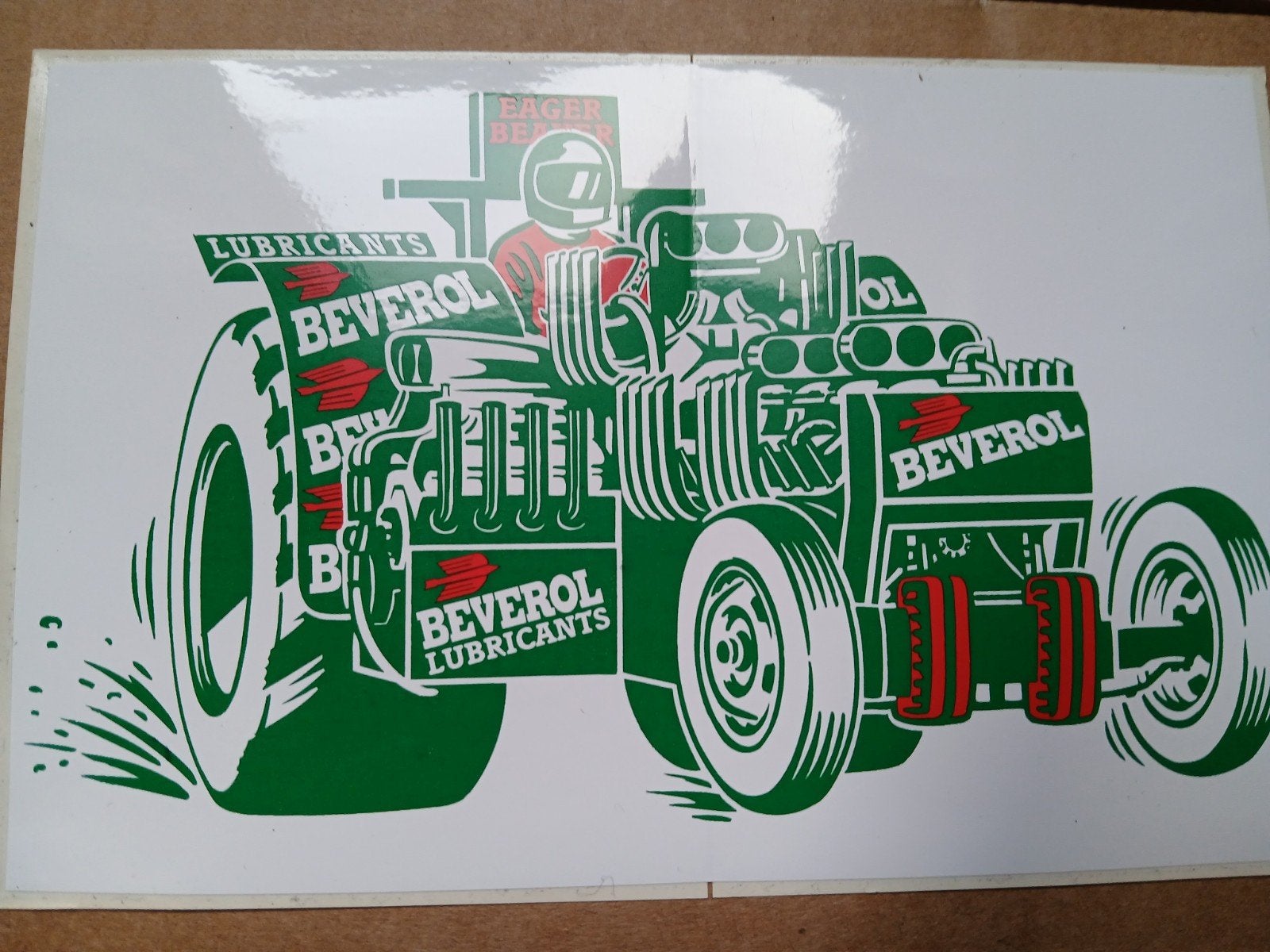 Sticker Eager Beaver Beverol Lubricants, Ophalen, Nieuw, Sticker