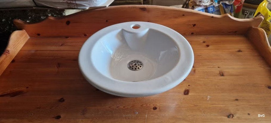 Geheel nog Nieuwe! vrijstaande ronde wasbak van 400mm, Verzenden, Nieuw, Wastafel