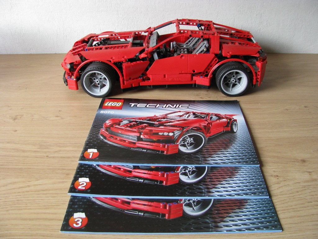 Lego Technic - 8070 - Supercar, Kinderen en Baby's, Speelgoed | Duplo en Lego, Ophalen, Lego, Compleet, Zo goed als nieuw