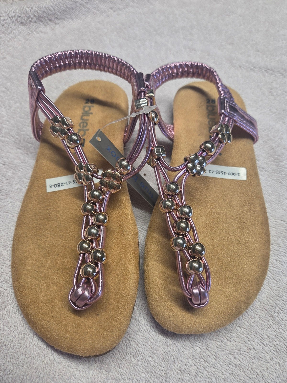 Nieuwe Roze Sandalen met Kralen - Maat 28, Ophalen of Verzenden, Nieuw, Meisje