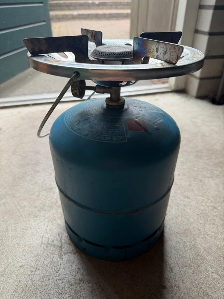 Campingaz gasbrander met gasfles, Ophalen, Gebruikt