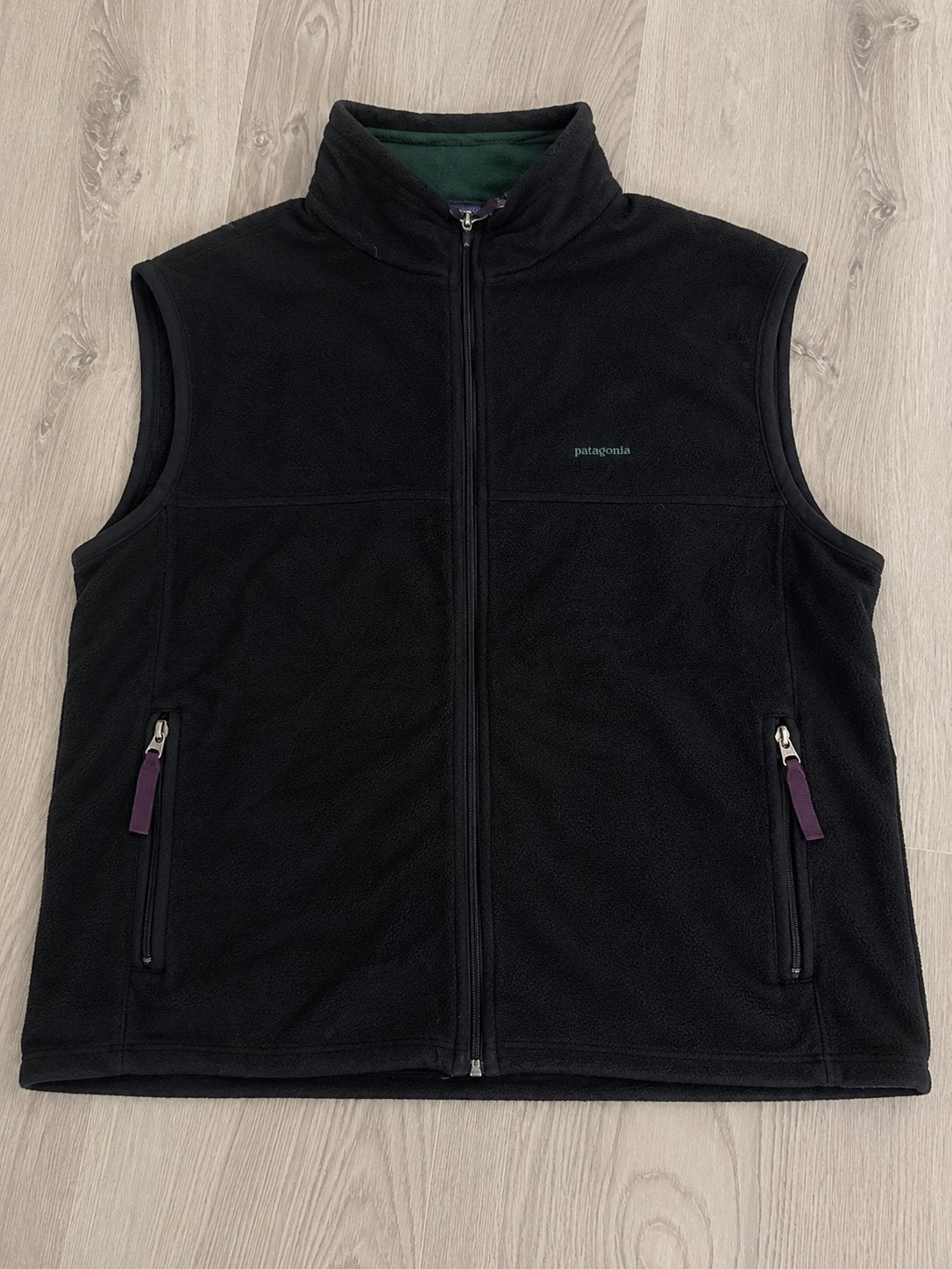 Patagonia Synchilla Fleece Bodywarmer Zwart XXL Vintage, Patagonia Europe Coöperatief U.A., Verzenden, Overige maten, Gedragen