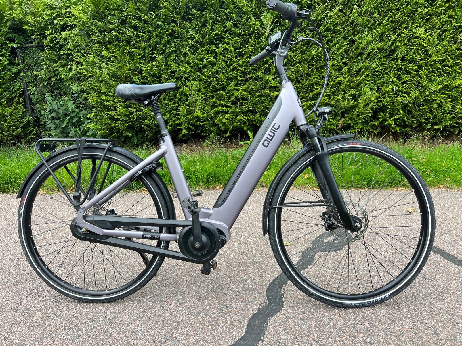 Damesfiets Qwic elektrische fiets , actieradius 150 km, 47 tot 50 cm, Ophalen, Zo goed als nieuw, Overige merken