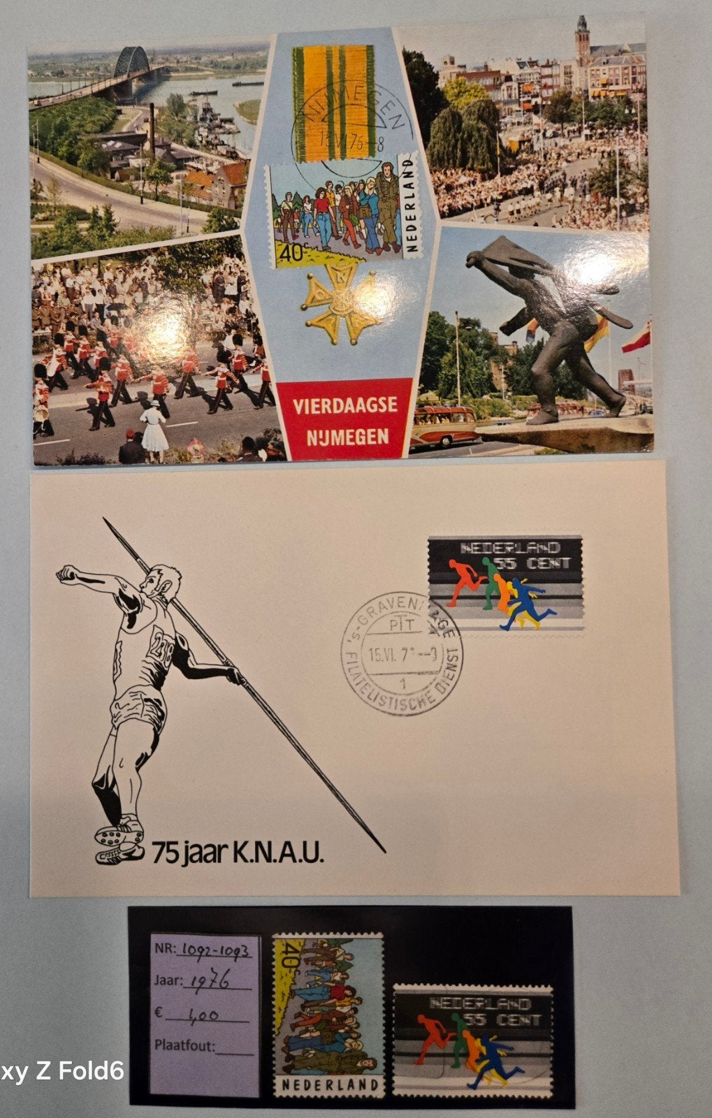 Vierdaagse Nijmegen en K.N.A.U. Postzegels en kaart., Postzegels en Munten, Ophalen of Verzenden