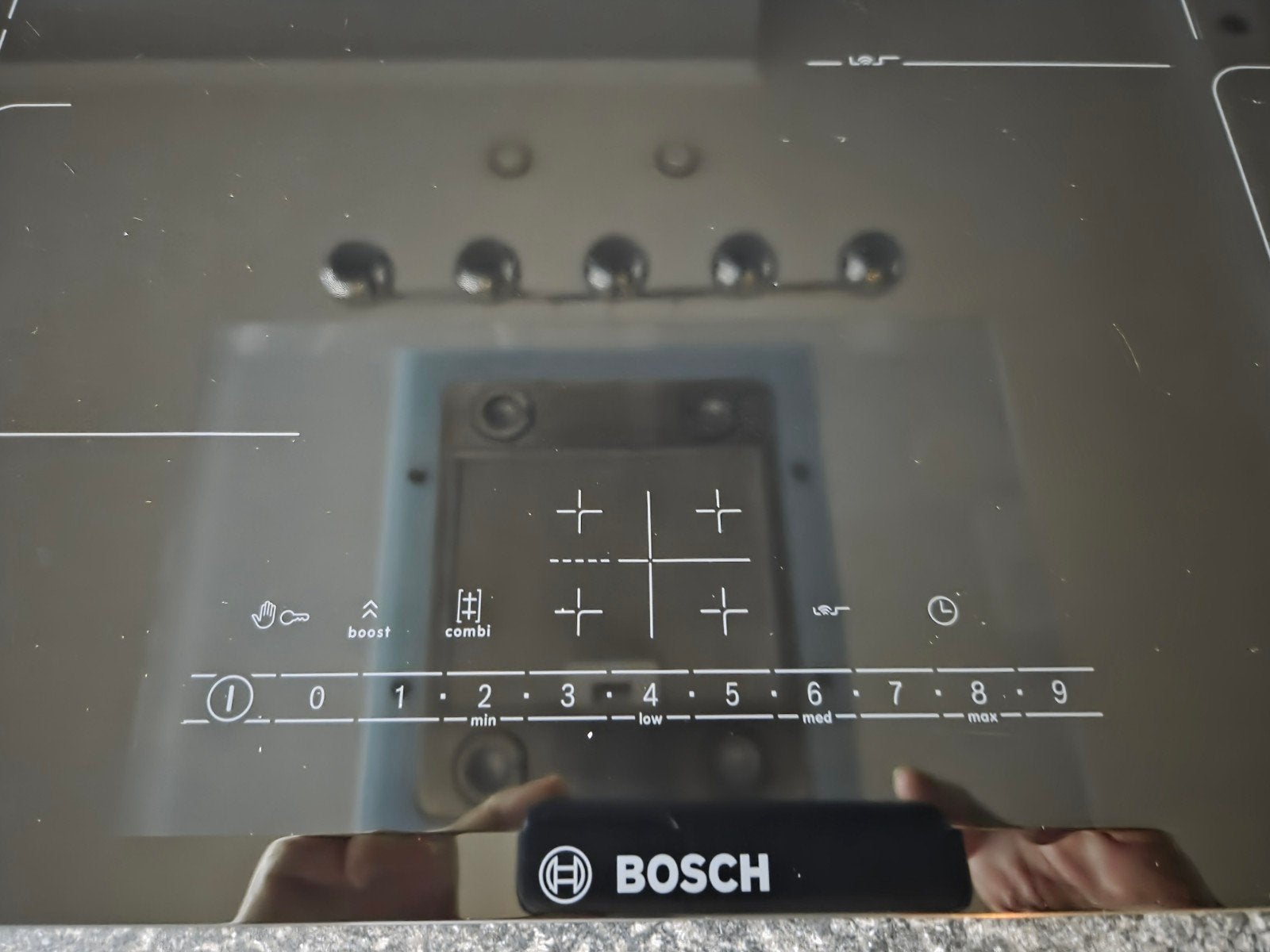 Bosch Inductiekookplaat PVP775FC1E - Zo goed als nieuw, Ophalen, Gebruikt, 4 kookzones, Inbouw