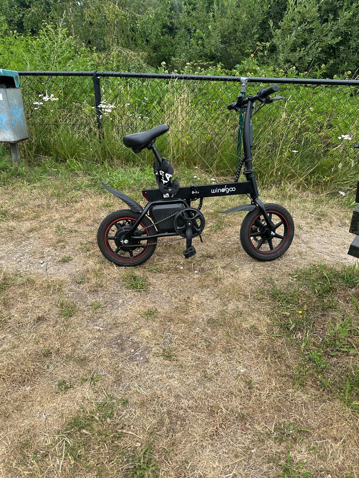 Windgoo elektrische vouwfiets met lader, Gebruikt, Minder dan 47 cm, 30 tot 50 km per accu, Ophalen