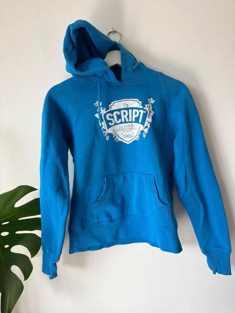 The Script Hoodie / Sweater Merchandise, Ophalen of Verzenden, Gedragen, Maat 38/40 (M), Blauw