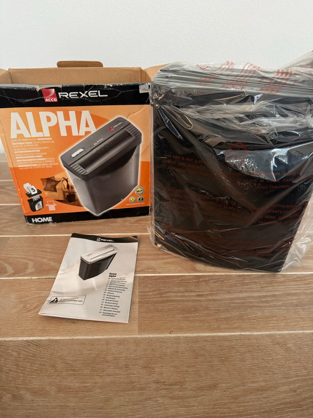 Nieuwe Rexel Alpha papiervernietiger - Thuisgebruik, Ophalen of Verzenden