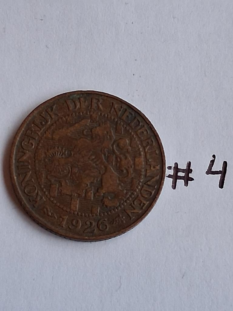 1 cent 1926 Nederland #4, Ophalen of Verzenden, Koningin Wilhelmina, 1 cent, Losse munt