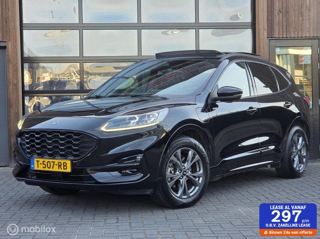 FORD KUGA 2.5 PHEV ST-LINE PANO CARPLAY NAVI STOELVERWARMING, Auto's, Ford, Gebruikt, 4 cilinders, Zwart, Plug-in hybride