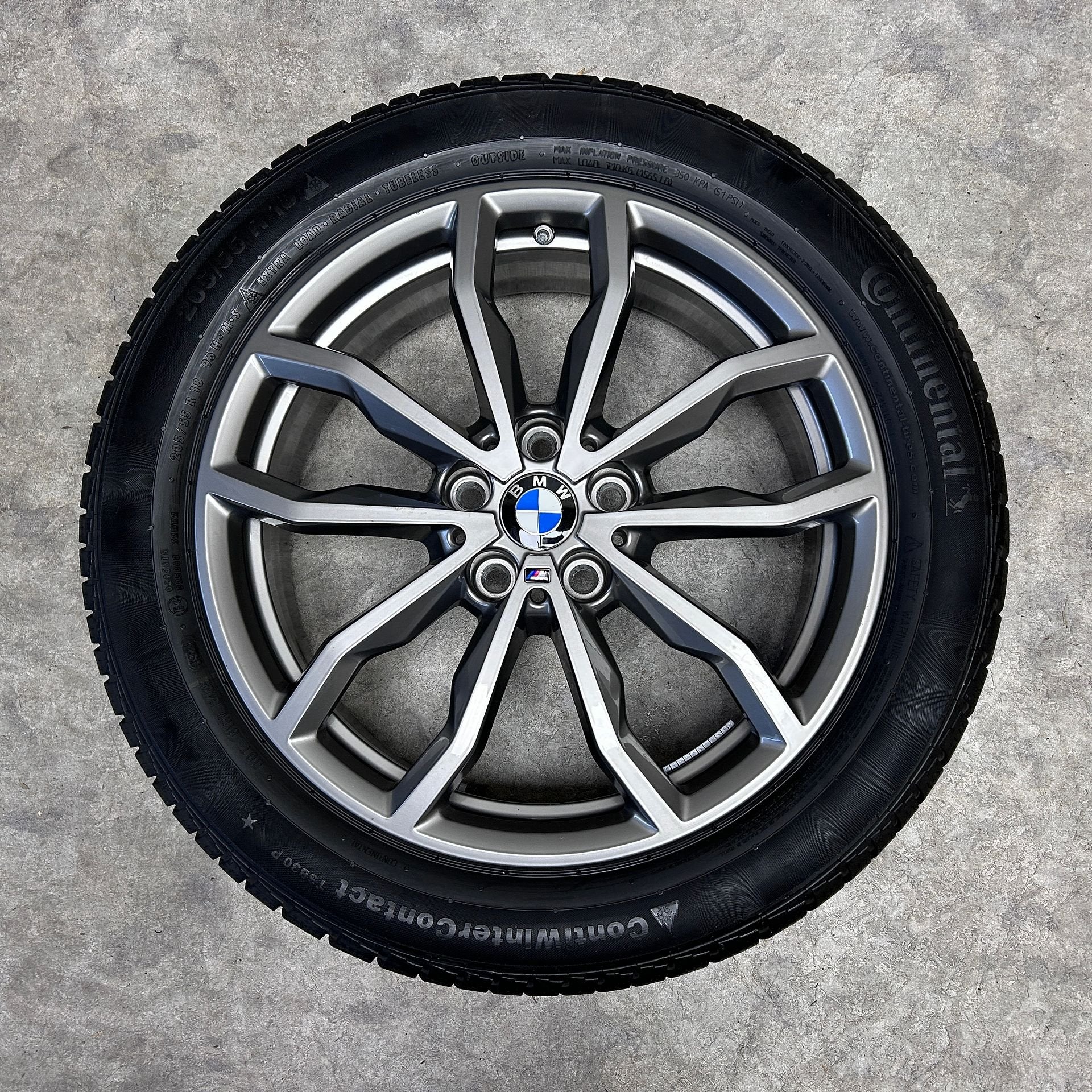 18 inch originele velgen + winterbanden BMW X1 X2 711 M, 18 inch, Gebruikt, -, -