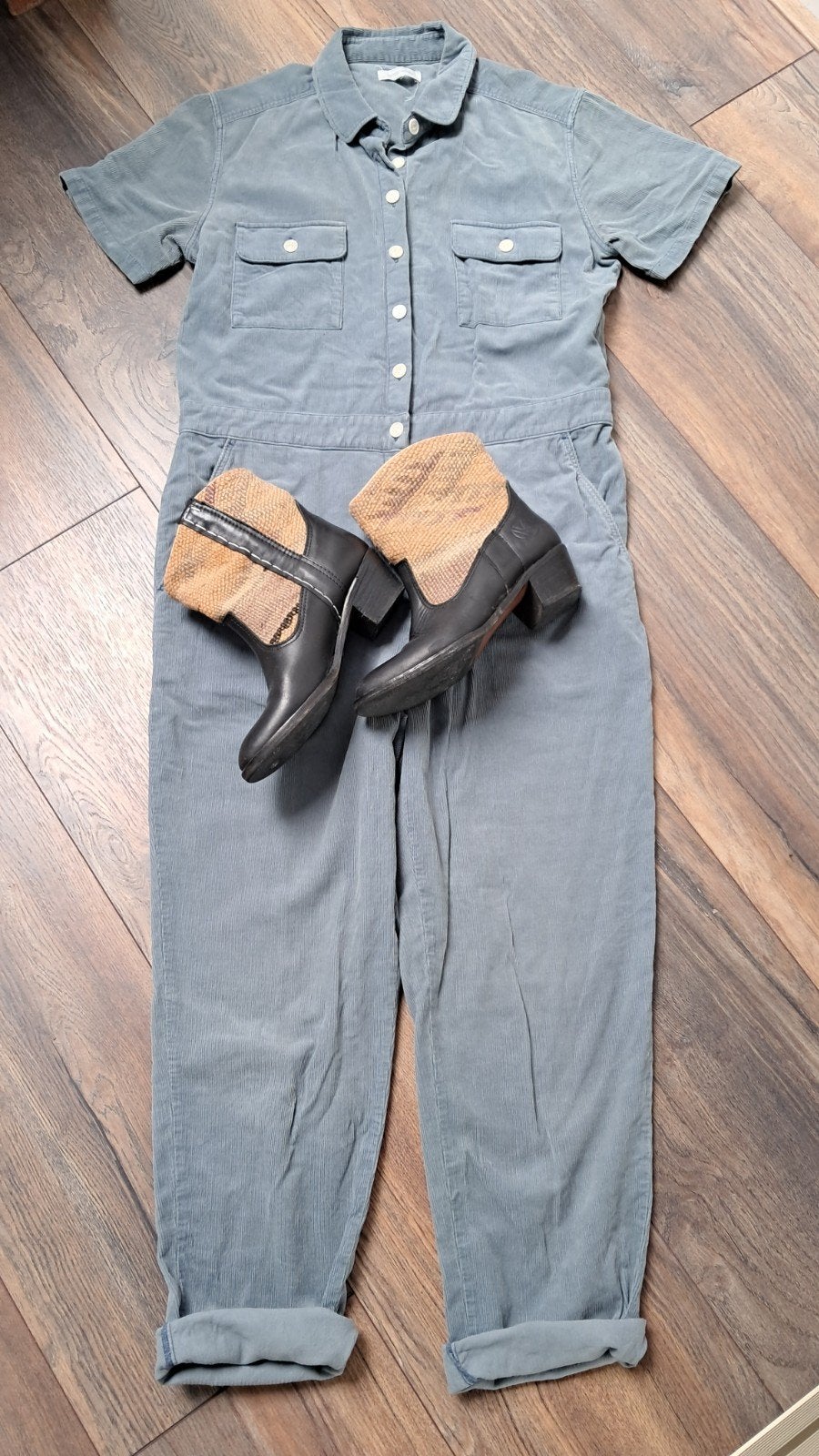 Outerknown Jumpsuit & Kiboots set - Maat M/39, Maat 38/40 (M), Ophalen of Verzenden, Groen, Outerknown