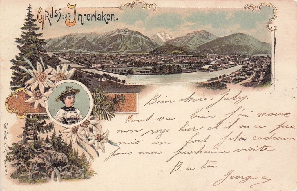 702-165-039 Interlaken, Ophalen of Verzenden, Voor 1920, Overig Europa
