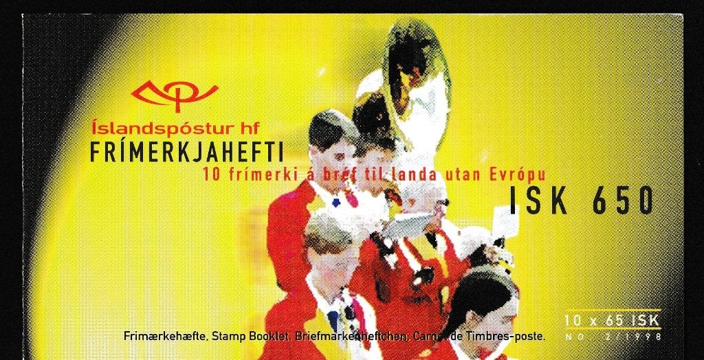 nr.107 - CEPT boekje IJsland 1998, Ophalen of Verzenden, Overige landen, Postfris