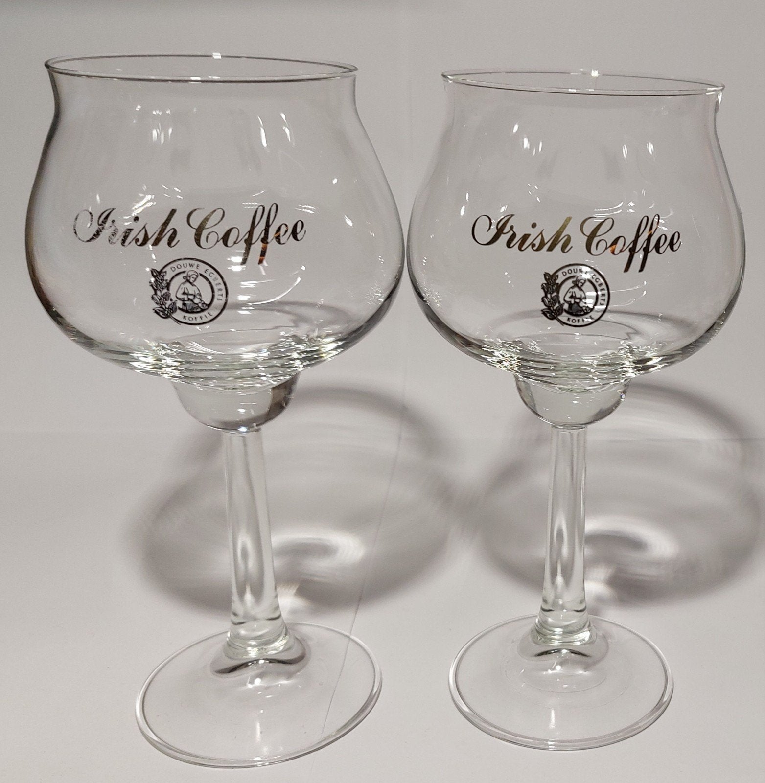 Set van 8 stuks Ambassador kristal Irish coffee glazen, Ophalen of Verzenden, Zo goed als nieuw, Glas of Glazen