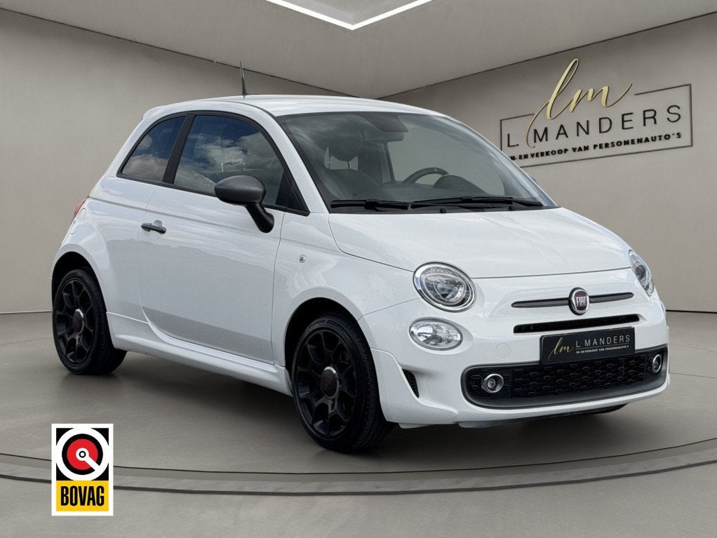 Fiat 500 1.2 Sport 2019 Wit | Apple CarPlay | Airco | PDC, Auto's, Keurmerk '100% Onderhouden', Gebruikt, 4 cilinders, Leder en Stof