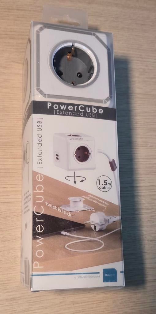 PowerCube Extended USB 1.5m2 verlengsnoer - Nieuw, Ophalen of Verzenden, Nieuw, Kabel of Snoer