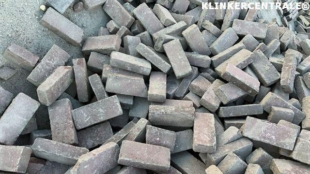 540m2 rood bruin paars gebakken klinkers waalformaat 5-duims, Bij dit gebruikte product niet meer te achterhalen., Gebruikt, Verzenden