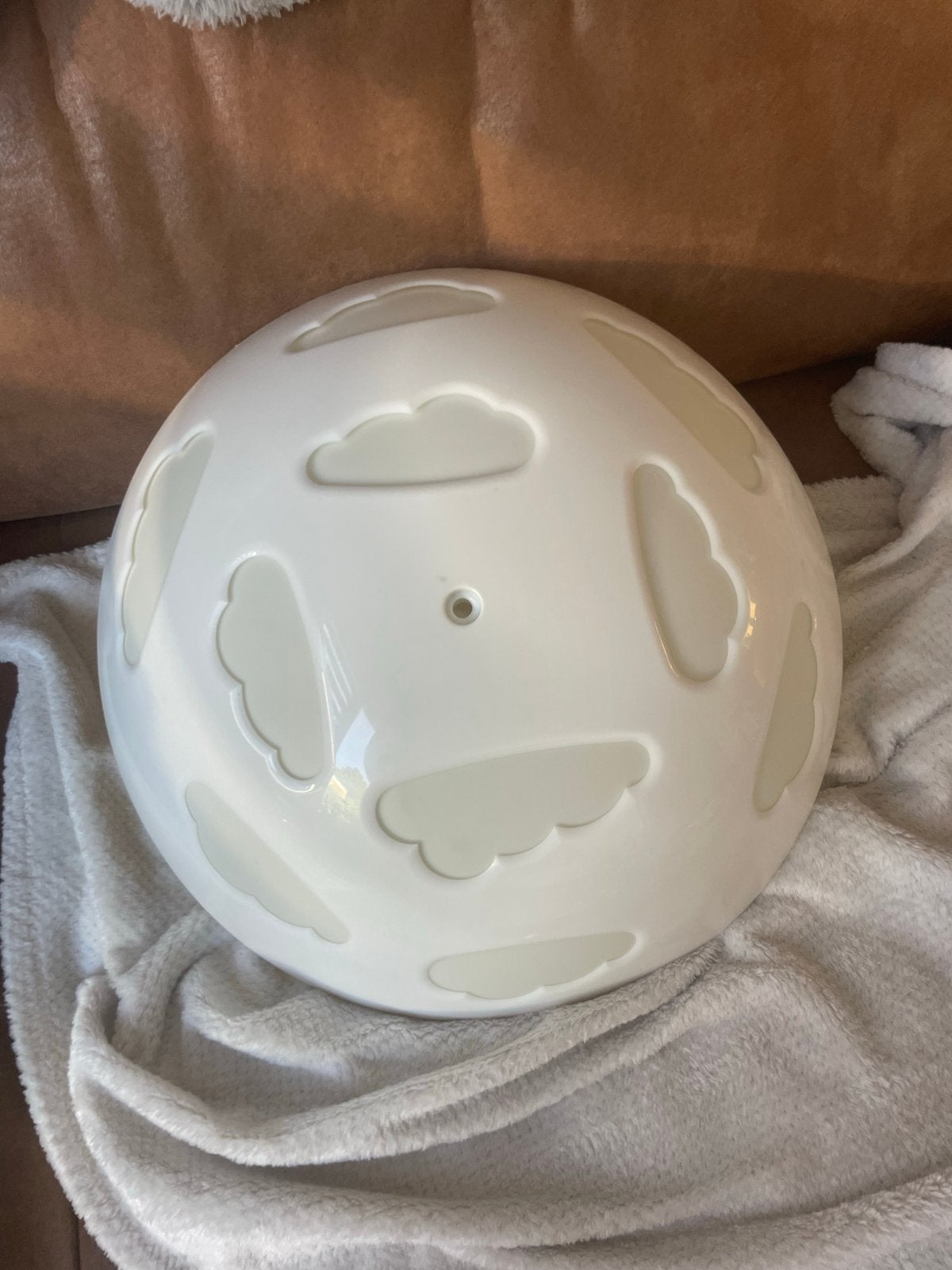 IKEA Plafondlamp met Wolkenpatroon, Huis en Inrichting, Ophalen, Kunststof, Gebruikt, Wit